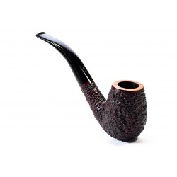 Pipa in Radica Radice Rind Rusticata Bent