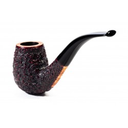 Pipa in Radica Radice Rind Rusticata Bent