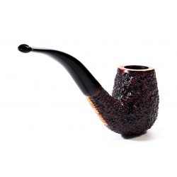 Pipa in Radica Radice Rind Rusticata Bent