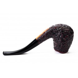 Pipa in Radica Radice Rind Rusticata Bent