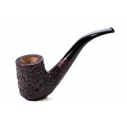 Pipa in Radica Radice Rind Rusticata Bent Billiard