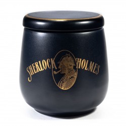 Vaso Portatabacco in Ceramica Sherlock Holmes Blu