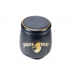 Ceramic Tobacco Jar Sherlock Holmes Blue