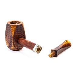 Diamond Black Corn Cob Pipe Missouri Meerschaum