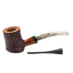 Briar Pipe Santambrogio Rusticated Cherrywood