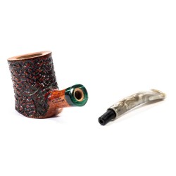 Briar Pipe Santambrogio Rusticated Cherrywood