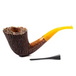 Briar Pipe Amorelli Penna Di San Michele Bent Billiard