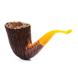 Briar Pipe Amorelli Penna Di San Michele Bent Billiard