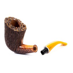 Briar Pipe Amorelli Penna Di San Michele Bent Billiard