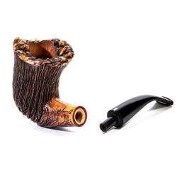 Briar Pipe Amorelli Penna Di San Michele Bent Billiard