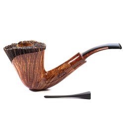 Briar Pipe Amorelli Penna Di San Michele Bent Billiard