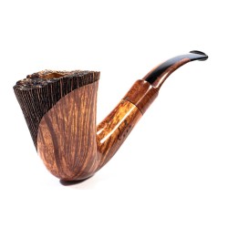 Briar Pipe Amorelli Penna Di San Michele Bent Billiard