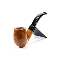 Pipa Chacom Olive Horn Liscia Mod. 42 Bent Billiard