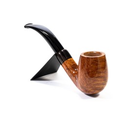 Pipa Chacom Olive Horn Liscia Mod. 42 Bent Billiard