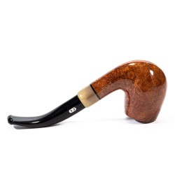 Pipa Chacom Olive Horn Liscia Mod. 42 Bent Billiard