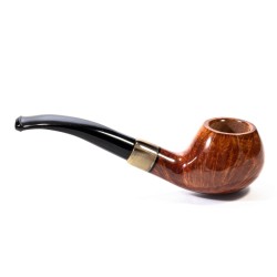 Pipa Chacom Olive Horn Liscia Mod. 262 Bent Apple