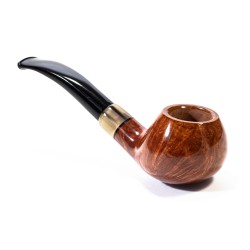 Pipa Chacom Olive Horn Liscia Mod. 262 Bent Apple