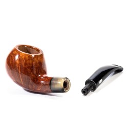 Pipa Chacom Olive Horn Liscia Mod. 262 Bent Apple