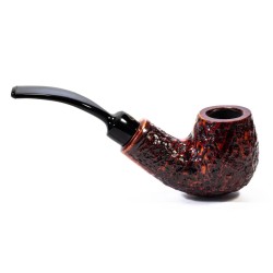 Pipa in Radica Winslow Crown Viking Rusticata Bent