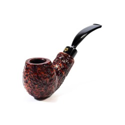 Pipa in Radica Winslow Crown Viking Rusticata Bent