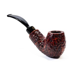 Pipa in Radica Winslow Crown Viking Rusticata Bent