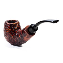 Pipa in Radica Winslow Crown Viking Rusticata Bent