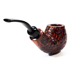 Pipa in Radica Winslow Crown Viking Rusticata Bent