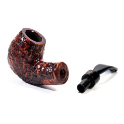 Pipa in Radica Winslow Crown Viking Rusticata Bent