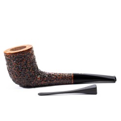 Pipa in Radica Radice Rind Rusticata Horn