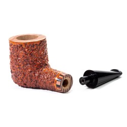 Pipa in Radica Radice Rind Rusticata Billiard