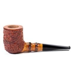 Pipa in Radica Radice Rind Rusticata Billiard