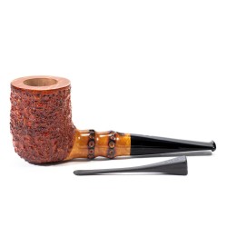 Pipa in Radica Radice Rind Rusticata Billiard