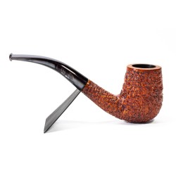 Pipa in Radica Radice Rind Rusticata Bent