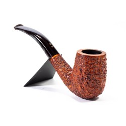 Pipa in Radica Radice Rind Rusticata Bent