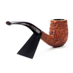 Pipa in Radica Radice Rind Rusticata Bent