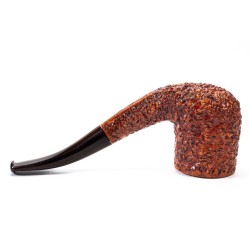 Pipa in Radica Radice Rind E Rusticata Bent Billiard