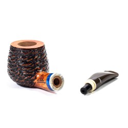 Briar Pipe Santambrogio Rusticated Brandy