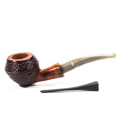 Pipe Santambrogio Rusticated Bent Rhodesian