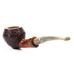 Pipe Santambrogio Rusticated Bent Rhodesian