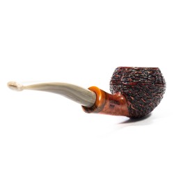 Pipe Santambrogio Rusticated Bent Rhodesian