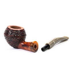 Pipe Santambrogio Rusticated Bent Rhodesian