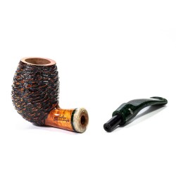 Pipe Santambrogio Rusticated Bent Billiard