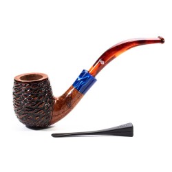 Pipa in Radica Santambrogio Rusticata Bent