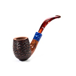 Pipa in Radica Santambrogio Rusticata Bent