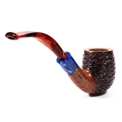 Pipa in Radica Santambrogio Rusticata Bent