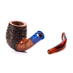 Briar Pipe Santambrogio Rusticated Bent