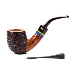 Pipa in Radica Santambrogio Rusticata Full Bent