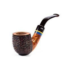 Briar Pipe Santambrogio Rusticated Bent Pot