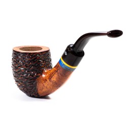 Pipa in Radica Santambrogio Rusticata Full Bent