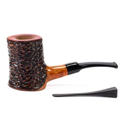 Briar Pipe Santambrogio Rusticated Cherrywood